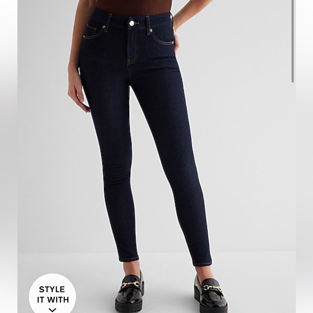 [Express] NWT Mid Rise Rinse FlexX Skinny Jeans